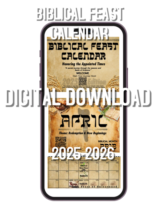 Biblical Feast Calendar (Digital Download) 2025-2026